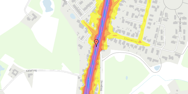 Trafikstøjkort på Kalørvej 90, 5200 Odense V