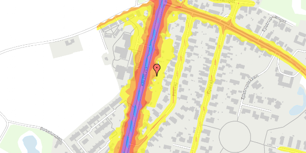 Trafikstøjkort på Kalørvej 105, 5200 Odense V