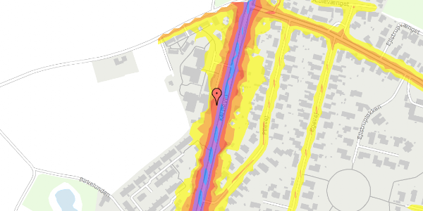 Trafikstøjkort på Kalørvej 120A, st. , 5200 Odense V