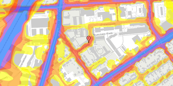 Trafikstøjkort på Kanslergade 11, 2. th, 5000 Odense C