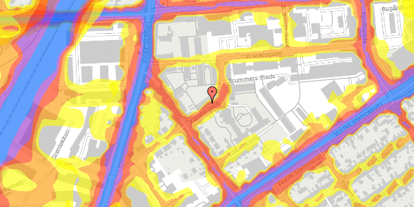 Trafikstøjkort på Kanslergade 13, 3. th, 5000 Odense C