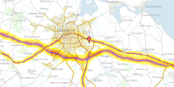 Trafikstøjkort på Kirsebærgrenen 175, 5220 Odense SØ