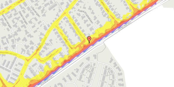 Trafikstøjkort på Kløverbakken 18, 5260 Odense S