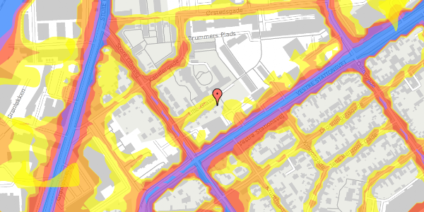 Trafikstøjkort på Lille Glasvej 11, 2. tv, 5000 Odense C