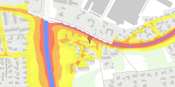 Trafikstøjkort på Lille Rugbjerg Vej 9, 5270 Odense N