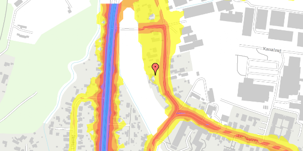 Trafikstøjkort på Lumbyvej 62, 5000 Odense C