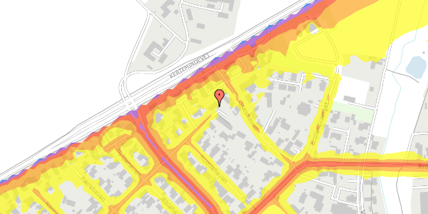 Trafikstøjkort på Mellemhaverne 33, 5320 Agedrup