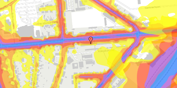 Trafikstøjkort på Middelfartvej 76, 2. tv, 5200 Odense V