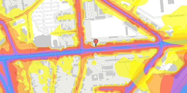 Trafikstøjkort på Middelfartvej 79, 4. , 5200 Odense V