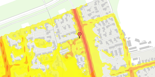 Trafikstøjkort på Mågebakken 212, 5250 Odense SV