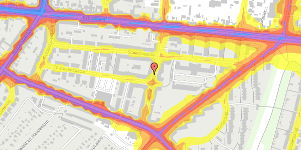 Trafikstøjkort på Nansensgade 11, 2. tv, 5000 Odense C