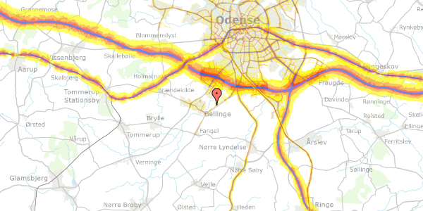 Trafikstøjkort på Norddalen 31, 5260 Odense S