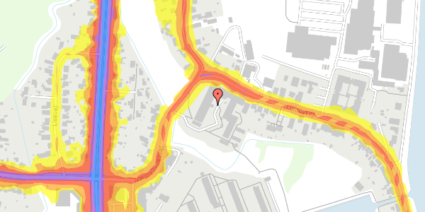 Trafikstøjkort på Næsbyhovedvej 41, 2. 11, 5270 Odense N