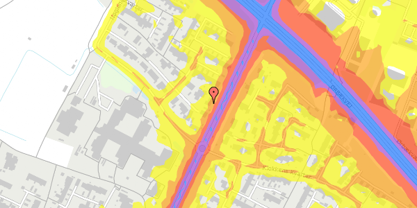 Trafikstøjkort på Nøglens Kvarter 11, 5220 Odense SØ