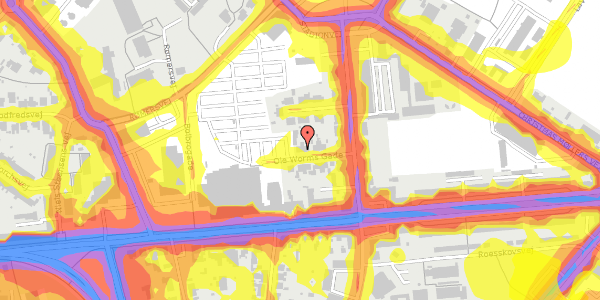 Trafikstøjkort på Ole Worms Gade 9, 5200 Odense V