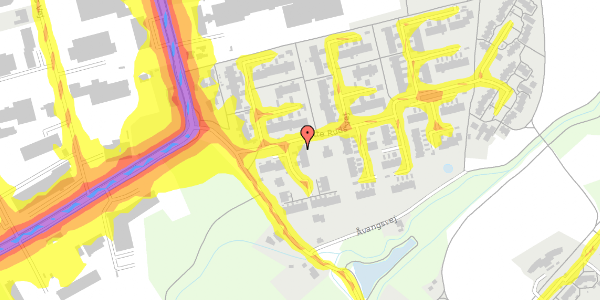 Trafikstøjkort på Otte Ruds Vej 53, 5220 Odense SØ