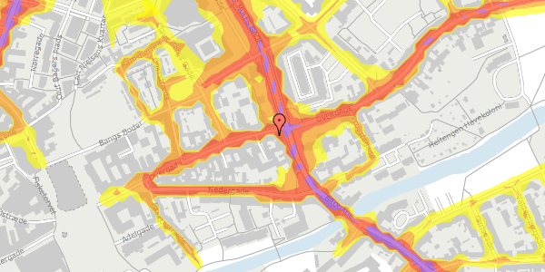 Trafikstøjkort på Overgade 53, 1. , 5000 Odense C