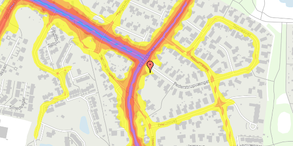 Trafikstøjkort på Pederstrupvænget 15, 5270 Odense N