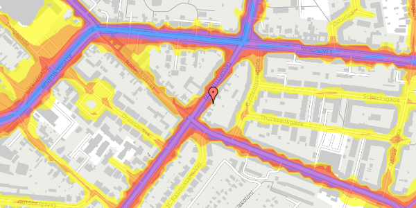 Trafikstøjkort på Reventlowsvej 59, 1. tv, 5000 Odense C