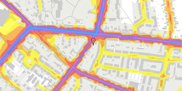 Trafikstøjkort på Reventlowsvej 75, 1. tv, 5000 Odense C