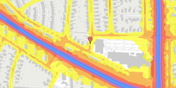 Trafikstøjkort på Rubinvej 2, 5210 Odense NV