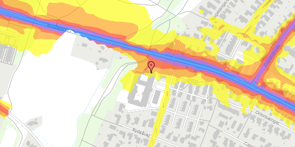 Trafikstøjkort på Rydsåvej 66, kl. , 5210 Odense NV