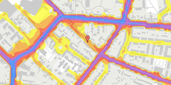 Trafikstøjkort på Rødegårdsvej 31, st. th, 5000 Odense C