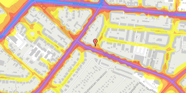 Trafikstøjkort på Rødegårdsvej 60, 1. th, 5000 Odense C