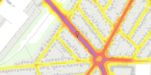 Trafikstøjkort på Rødegårdsvej 145, 5230 Odense M