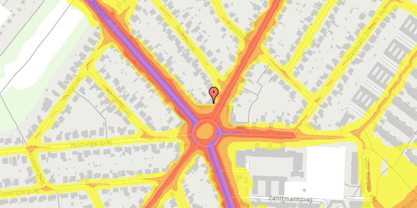 Trafikstøjkort på Rødegårdsvej 160, st. th, 5230 Odense M