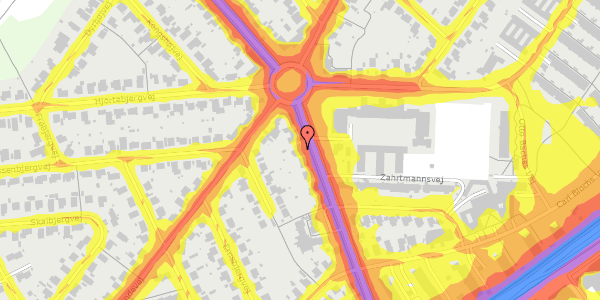 Trafikstøjkort på Rødegårdsvej 167, 5230 Odense M