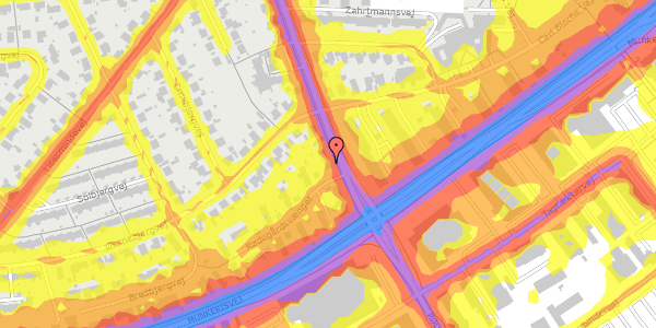 Trafikstøjkort på Rødegårdsvej 189, 5230 Odense M