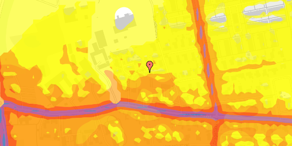 Trafikstøjkort på Sanderumhaven 13, 5250 Odense SV