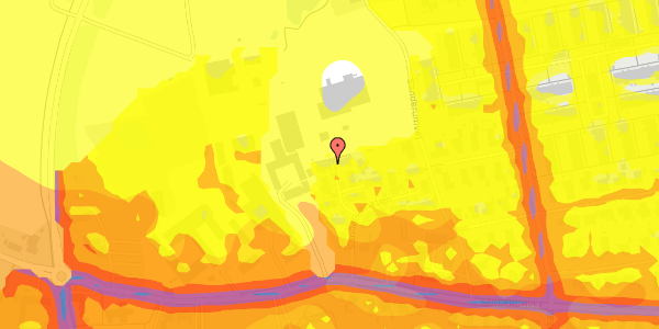 Trafikstøjkort på Sanderumhaven 24, 5250 Odense SV