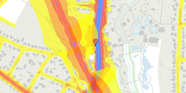 Trafikstøjkort på Gustav Johannsens Vej 2, kl. , 5000 Odense C