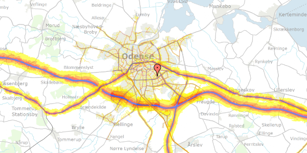 Trafikstøjkort på Skalbjergvej 7, 5230 Odense M