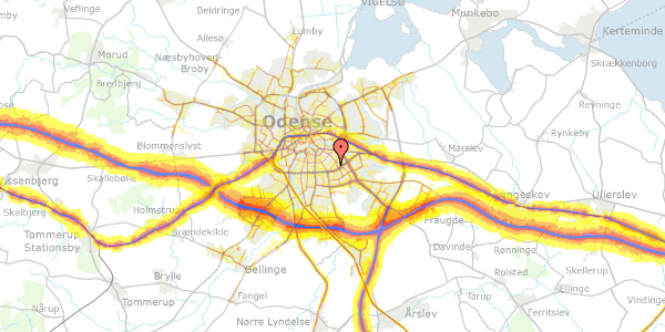 Trafikstøjkort på Skalbjergvej 30, 5230 Odense M