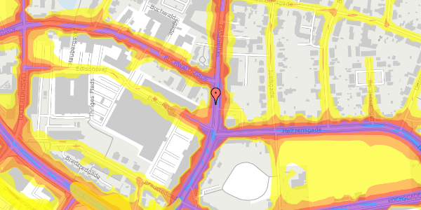 Trafikstøjkort på Skibhusvej 54, 3. tv, 5000 Odense C