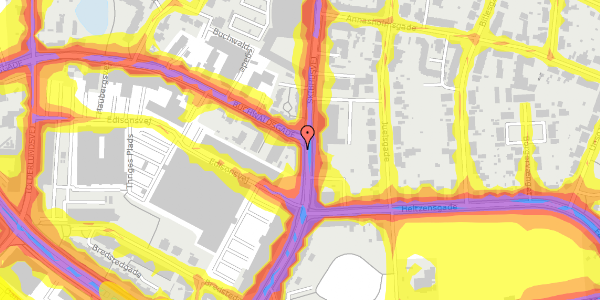 Trafikstøjkort på Skibhusvej 58, 2. , 5000 Odense C