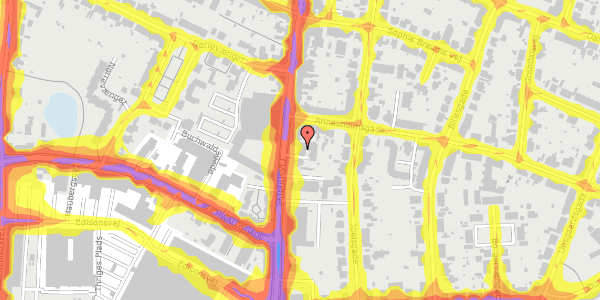 Trafikstøjkort på Skibhusvej 59, st. th, 5000 Odense C