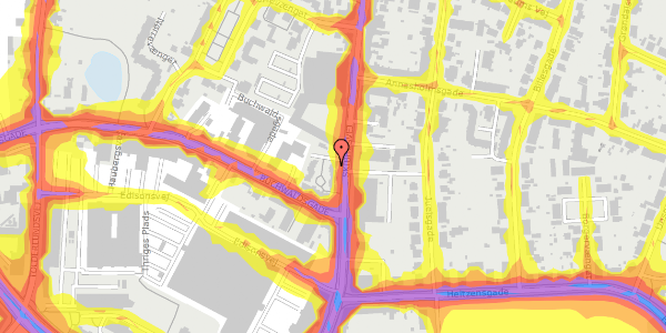 Trafikstøjkort på Skibhusvej 60A, st. , 5000 Odense C