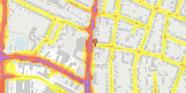 Trafikstøjkort på Skibhusvej 61B, 2. tv, 5000 Odense C