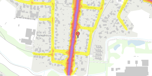 Trafikstøjkort på Skolevej 34, 5270 Odense N