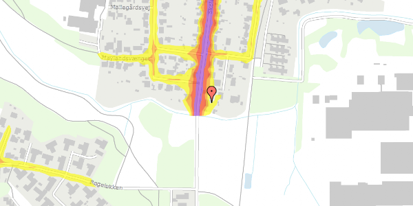 Trafikstøjkort på Skolevej 52, 5270 Odense N