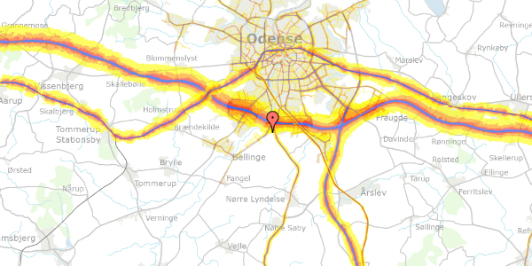 Trafikstøjkort på Skovbrynet 24, 5260 Odense S