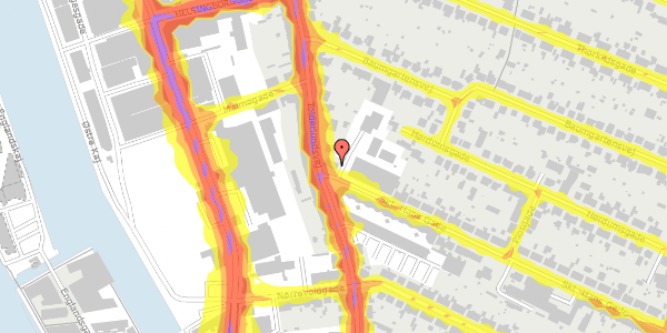 Trafikstøjkort på Skt. Hans Gade 91, 1. , 5000 Odense C