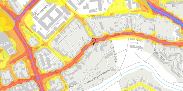 Trafikstøjkort på Skt. Jørgens Gade 31, 5000 Odense C