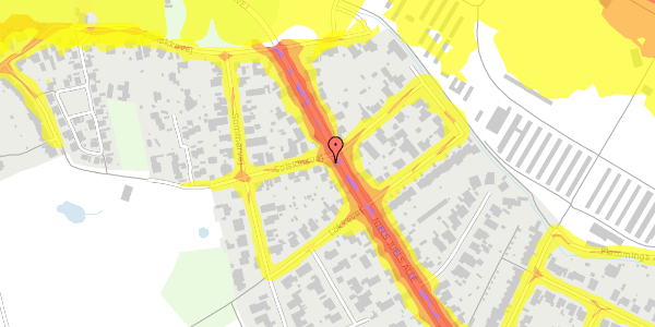 Trafikstøjkort på Solskinsvej 12, 5250 Odense SV