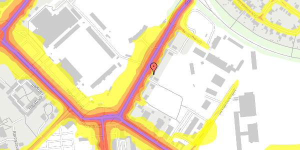 Trafikstøjkort på Stadionvej 36, 1. tv, 5200 Odense V