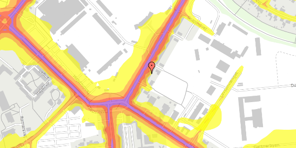 Trafikstøjkort på Stadionvej 40, st. tv, 5200 Odense V